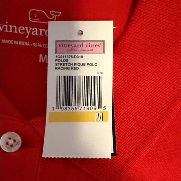 Vineyards Vines Men's Red Polo Shirt - Picture 2 of 4